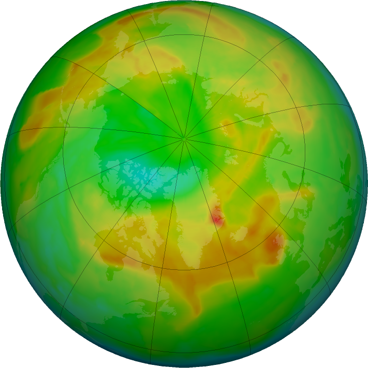 Arctic ozone map for 23 May 2011